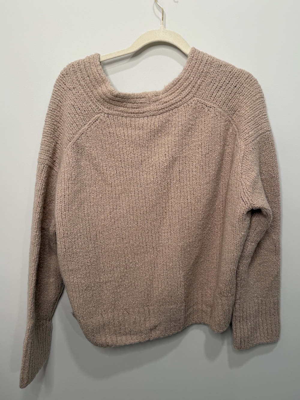 Vince Taupe Boucle Wool Cardigan Sweater V756978788 NWT Womens Large - Picture 5 of 5